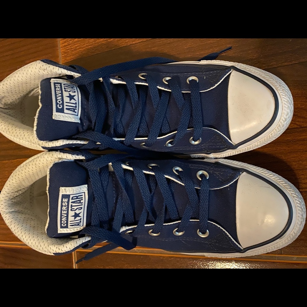 Blue mens converse